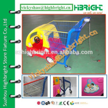 children toy car style shopping cart with coin lock